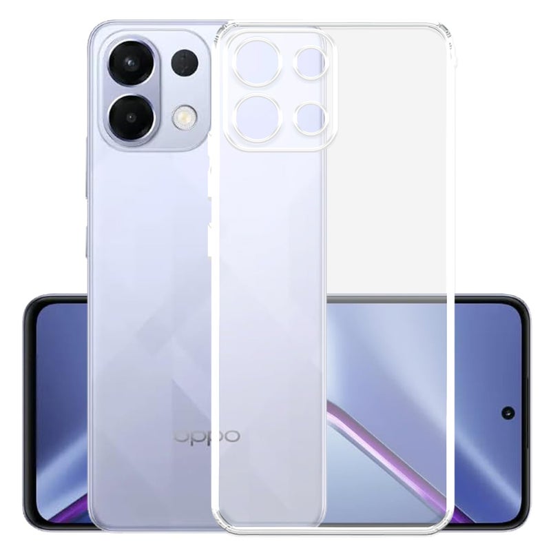 YOFO Silicon Back Cover Case for Oppo K13 (5G) (Transparent) Camera Protection with Dust Plug - Image 1
