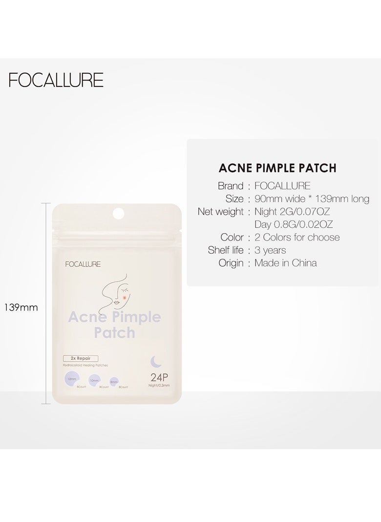 FOCALLURE - Invisible Acne Pimple Patch for Night Use 2 Pcs - Image 1