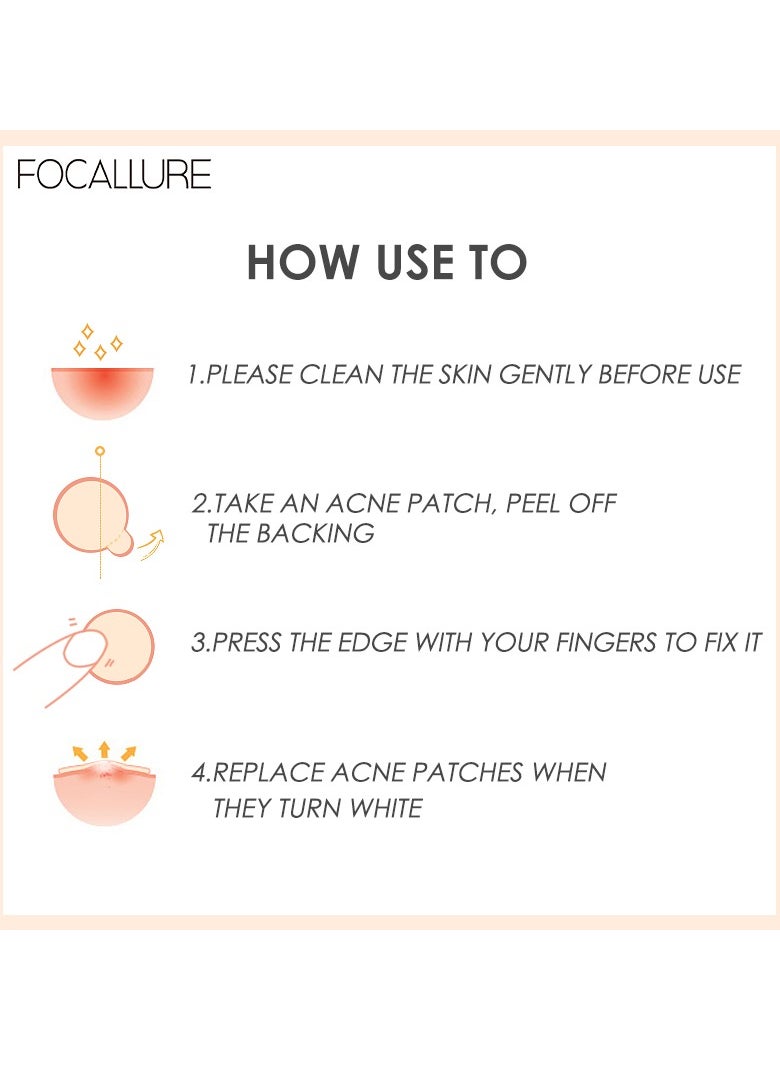 FOCALLURE - Invisible Acne Pimple Patch for Night Use 2 Pcs - Image 1