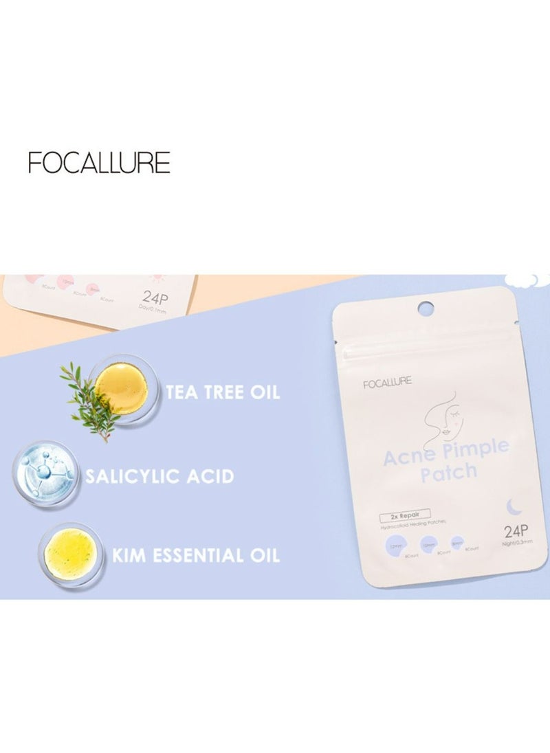 FOCALLURE - Invisible Acne Pimple Patch for Night Use 2 Pcs - Image 1