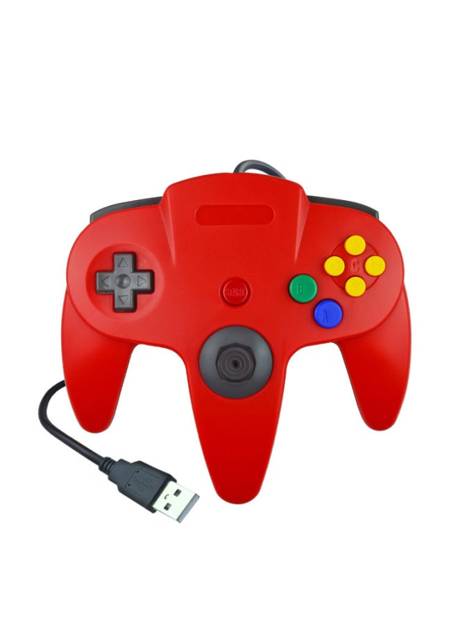 N64 Controller Usb Wired Gamepad For Pc Mac Compatible Wireless Trigger Button Type None Interface Type Usb Gaming Controllers-Product Color:Transparent Green  - Image 4