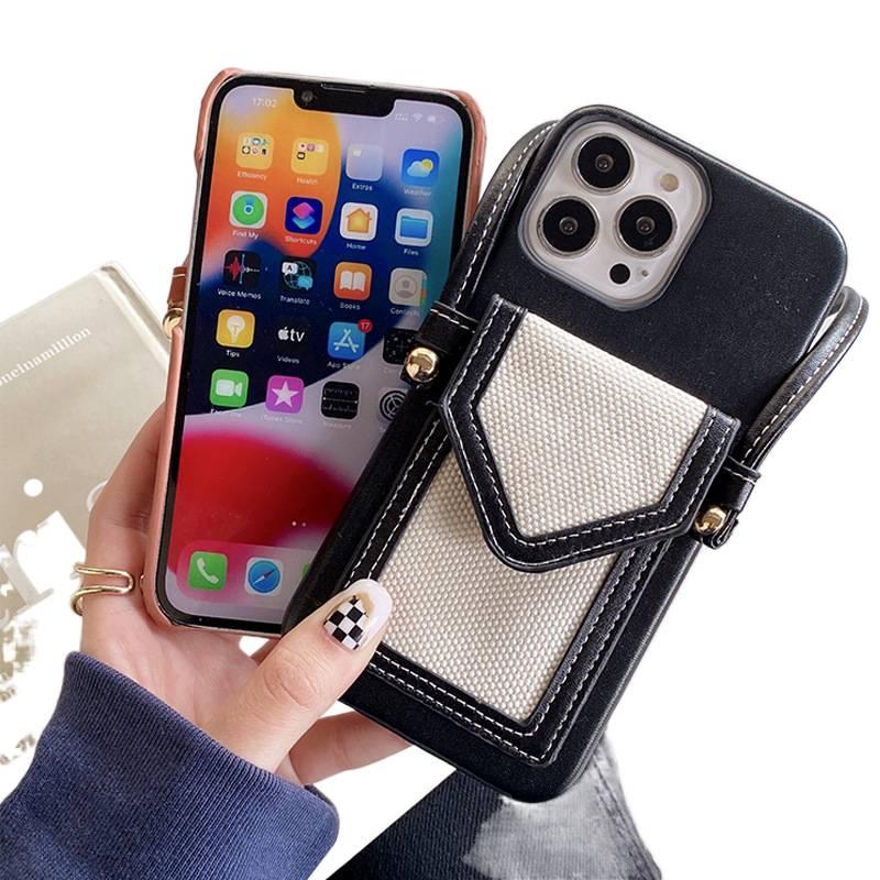 غطاء واقي | مقاوم للصدمات لـ iPhone 13 | أبيض | ملمس جلد | حامل بطاقات | حماية من السقوط - Image 4