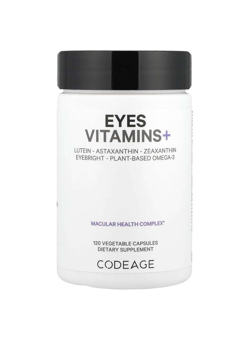 Codeage Eyes Vitamins+, 120 Vegetable Capsules
