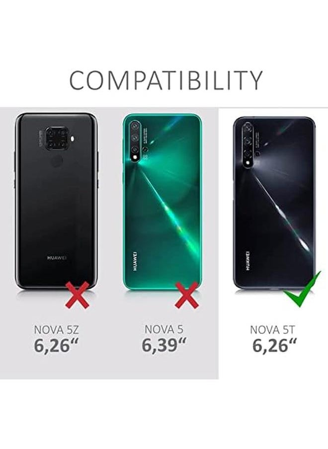 erorex - 3 Pack For Huawei Nova 5T Privacy Screen Protector Anti Spy Tempered Glass Film 9H Tempered Glass Screen Replacement Anti Peep Screen Protector Film For Huawei Nova 5T Privacy - Image 1