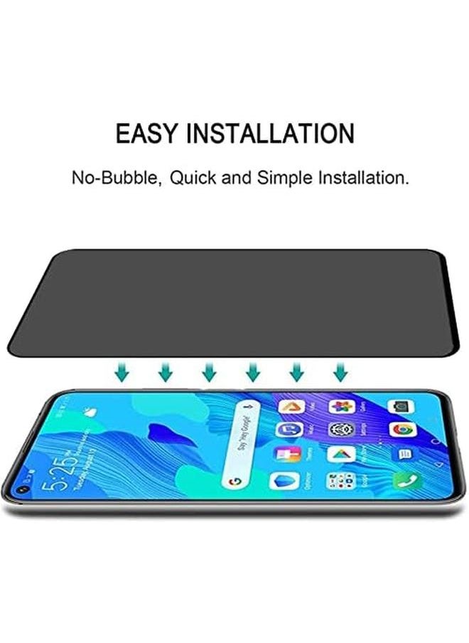 erorex - 3 Pack For Huawei Nova 5T Privacy Screen Protector Anti Spy Tempered Glass Film 9H Tempered Glass Screen Replacement Anti Peep Screen Protector Film For Huawei Nova 5T Privacy - Image 1