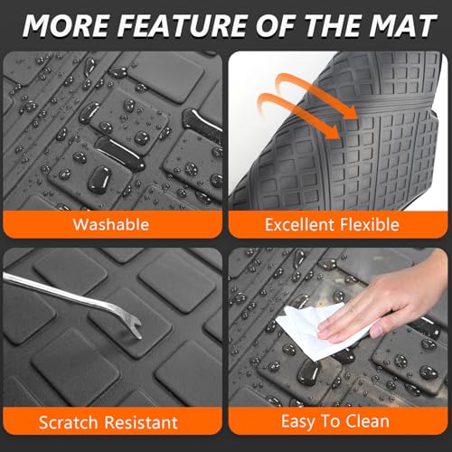 powoq Cargo Mat Compatible with 2019-2025 Toyota RAV4 Backrest Mat Cargo Liner Trunk Liner Replacement for 2019-2024 2025 Toyota RAV4 Accessories - Image 5