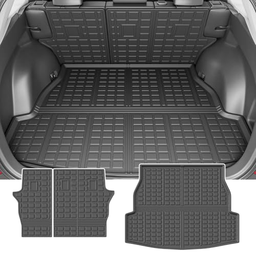 powoq Cargo Mat Compatible with 2019-2025 Toyota RAV4 Backrest Mat Cargo Liner Trunk Liner Replacement for 2019-2024 2025 Toyota RAV4 Accessories - Image 1