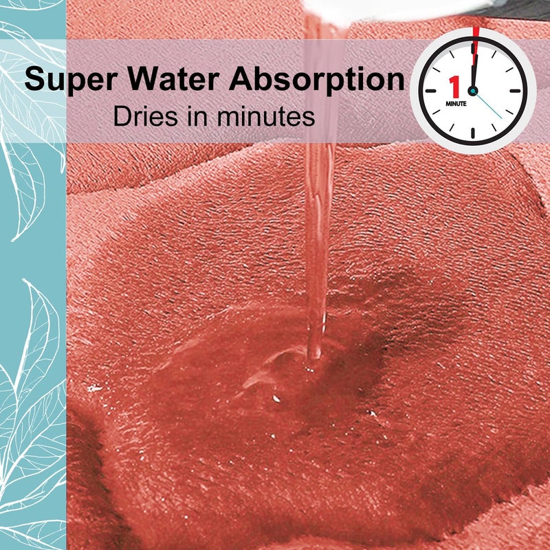 OLANLY Memory Foam Bath Mat Rug  Ultra Soft Non Slip and Absorbent Bathroom Rug  Machine Wash Dry  Comfortable  Thick Bath Rug Carpet for Bathroom Floor  Tub and Shower  24x16  Coral - Image 4