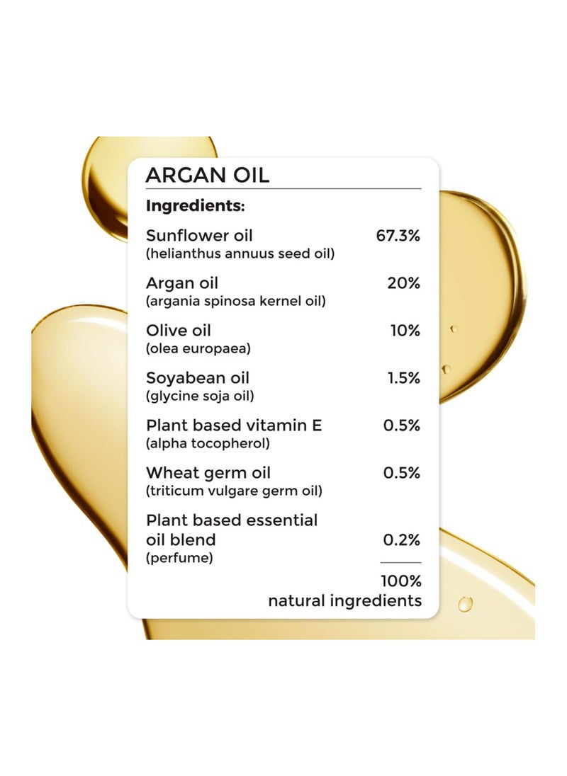 BRILLARE Argan Hair Oil, with the Goodness of Olive oil & Sunflower Oil, for Dry & Frizzy Hairs, 100% Natural Hair Oil, 100ml  - Image 2