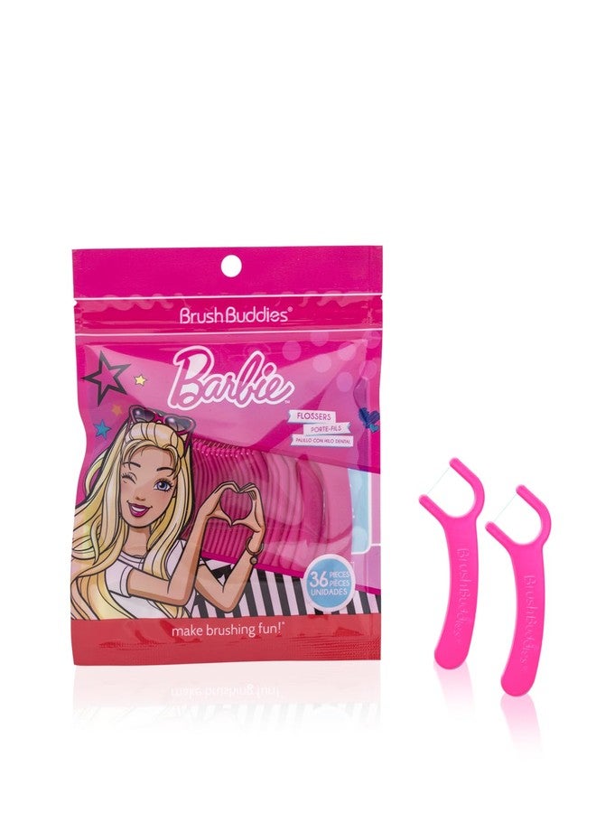 Brush Buddies Barbie Flossers, Pink