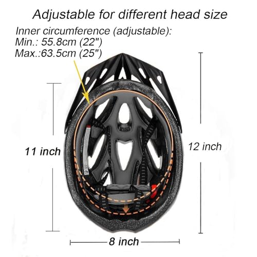 FABSPORTS Light Weight Bicycle/Bike Helmet with Flexible Padding for Kids and Adults, Adjustable Size, for Road & Mountain Cycling/Skating, Red - Image 2