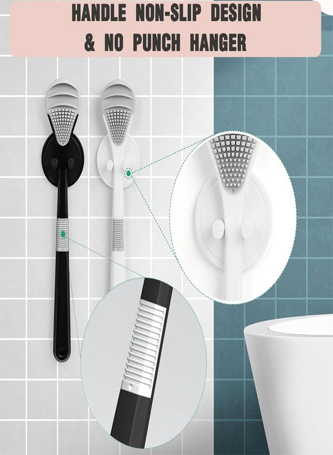 Jubobu Tongue Cleaner for Adults,2 PCS Silicone Tongue Scraper with Holder,Double-sided Design, Helps Eliminate Bad Breath and Clean the Tongue Coating,Suitable for Both Adults and Children - Image 3