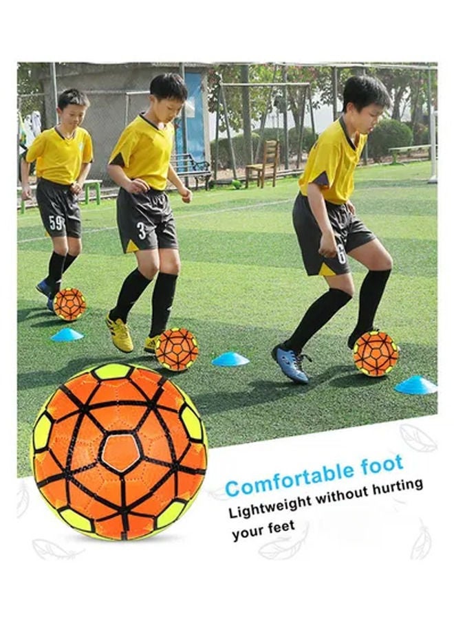 روك بو جلد ناعم للأطفال قابل للنفخ رقم 2 كرة قدم 13 سم - Image 3