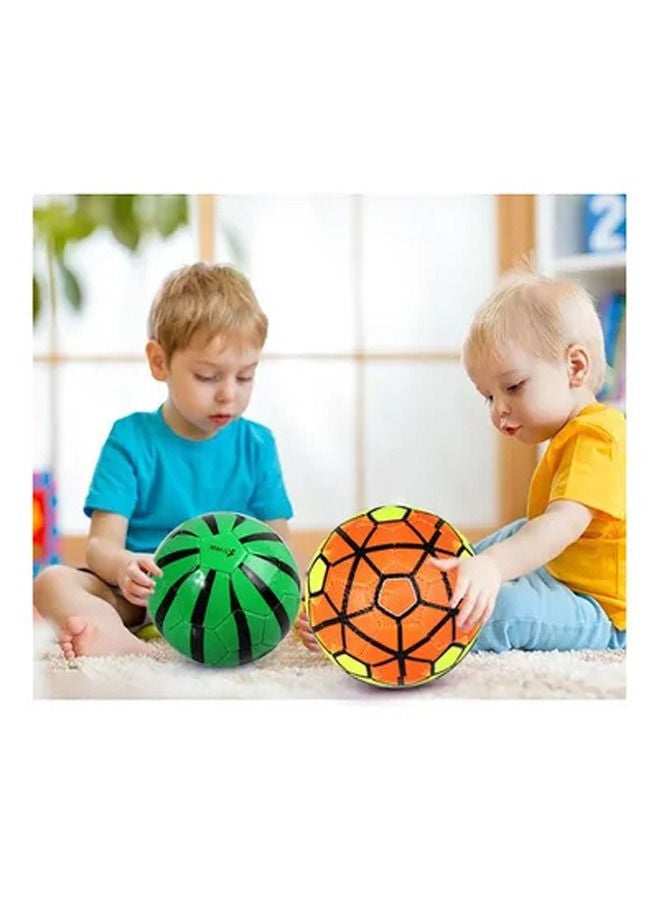 روك بو جلد ناعم للأطفال قابل للنفخ رقم 2 كرة قدم 13 سم - Image 4