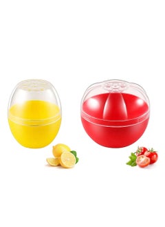 SYOSI 5Pcs Reusable Plastic Vegetable Storage Box Container for Lemon Tomato Grape Corn and Orange  - Image 2