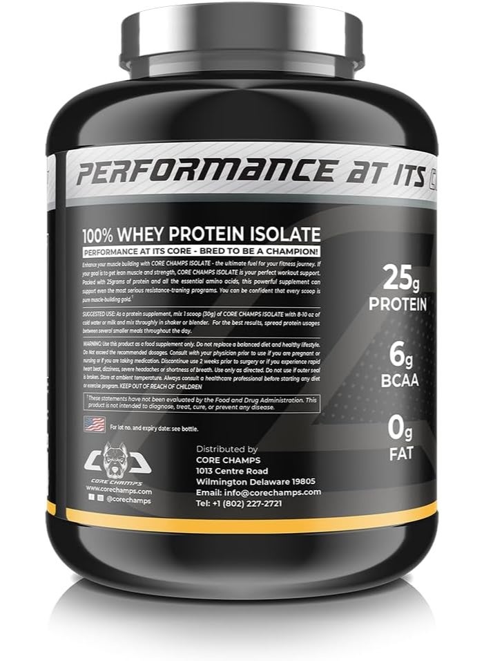 كور تشامبس عزل بروتين مصل اللبن المعزول بنسبة 100% - بنكهة الكابتشينو، 2 كجم، 25 جم بروتين نقي لكل حصة لبناء العضلات الهزيلة والتعافي - Image 4