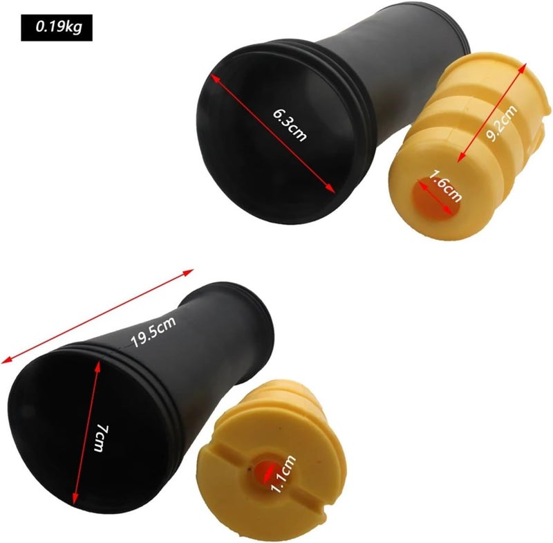 Wivplex DB Rear Dust Cover Air Shock Absorber Bellow Buffer Boot Set - Image 2