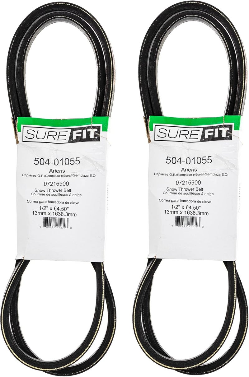 Surefit أحزمة قيادة SureFit Deck تحل محل Ariens 07216900 26 28 30 32 RM830 928 1028 1032 1132 1232 محرك خلفي 2 عبوة - Image 1