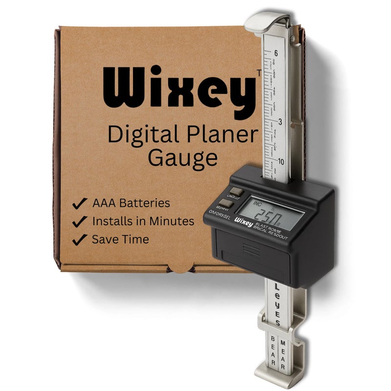 Wixey Digital Planer Gauge â€“ Electronic Digital Readout & Thickness Measuring Tool â€“ Accurate Calibration & Digital Dimensions â€“ Perfect Portable Planer Accessory for Woodworking Upgrade - Image 1
