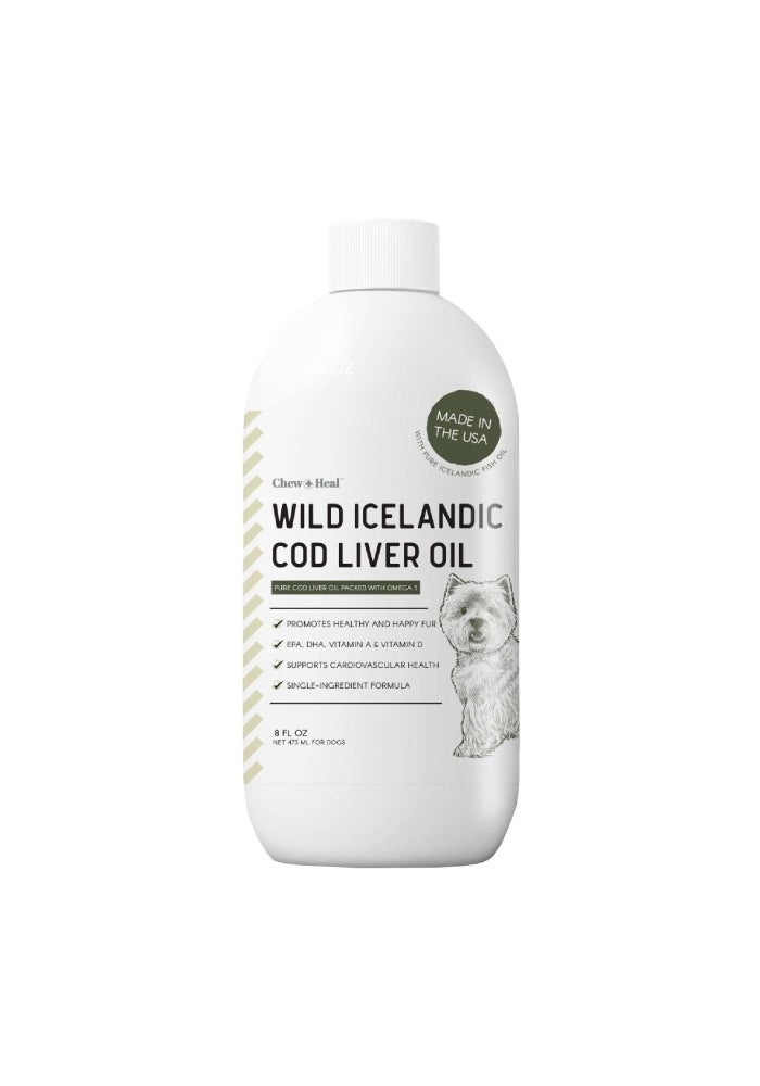 Dogs Cod Liver Oil, Wild Icelandic - 473ml, United States