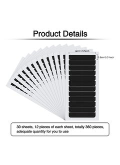 Blulu Blulu 360 Pieces Hair Extension Tape Tabs Bulk Double Sided Tape in Extension Replacement Adhesive Wig Tape Adhesive Hair Extension Tapes Beauty Tool for Hair Extensions Wigs Supplies(Black)  - Image 2