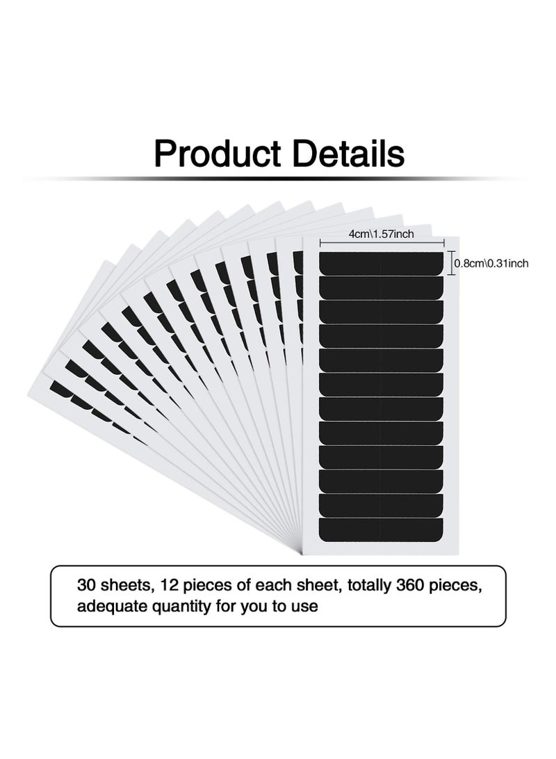 Blulu Blulu 360 Pieces Hair Extension Tape Tabs Bulk Double Sided Tape in Extension Replacement Adhesive Wig Tape Adhesive Hair Extension Tapes Beauty Tool for Hair Extensions Wigs Supplies(Black)  - Image 2
