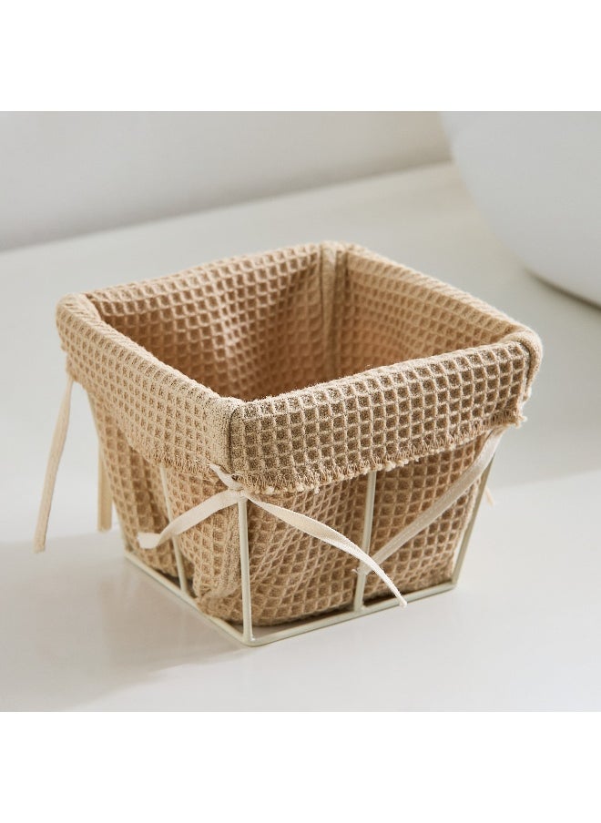 Home Box Bella Toast Waffle Small Square Basket - 9x9x10 cm  - Image 2