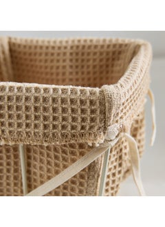 Home Box Bella Toast Waffle Small Square Basket - 9x9x10 cm  - Image 4
