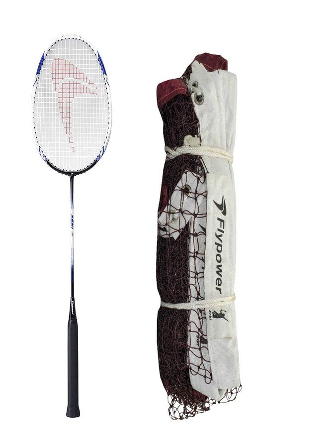 FLYPOWER Badminton Racket Composite AGNI 2 With Net 850 Multicolor - Image 2