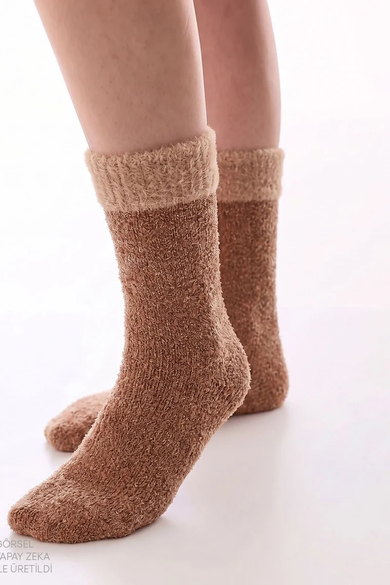 Penti PENTI Latte Fluffy Crew Socks