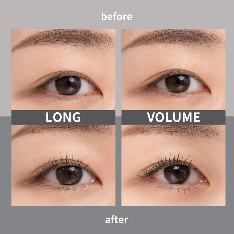rom&nd HAN ALL FIX MASCARA V01 Volume Black | K-Beauty Holy Grail | Extreme Waterproof, Smudge-Proof & Curl-Fixing for Falsie-Like Lift & All-Day Wear - Image 3