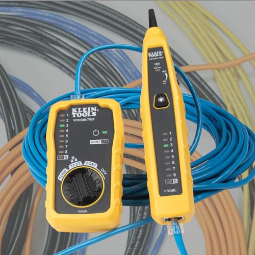 Klein Tools مجموعة مولد الصوت وكاشف الأسلاك Klein Tools VDV500-705 لأسلاك Ethernet والإنترنت والهاتف والسماعات والكابلات المحورية والفيديو والبيانات RJ45 و RJ11 و RJ12 - Image 5