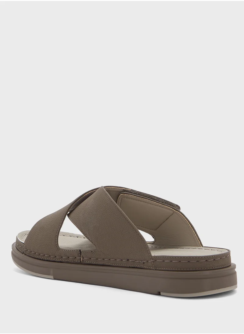 Robert Wood Cross Strap Comfortline Arabic Sandals