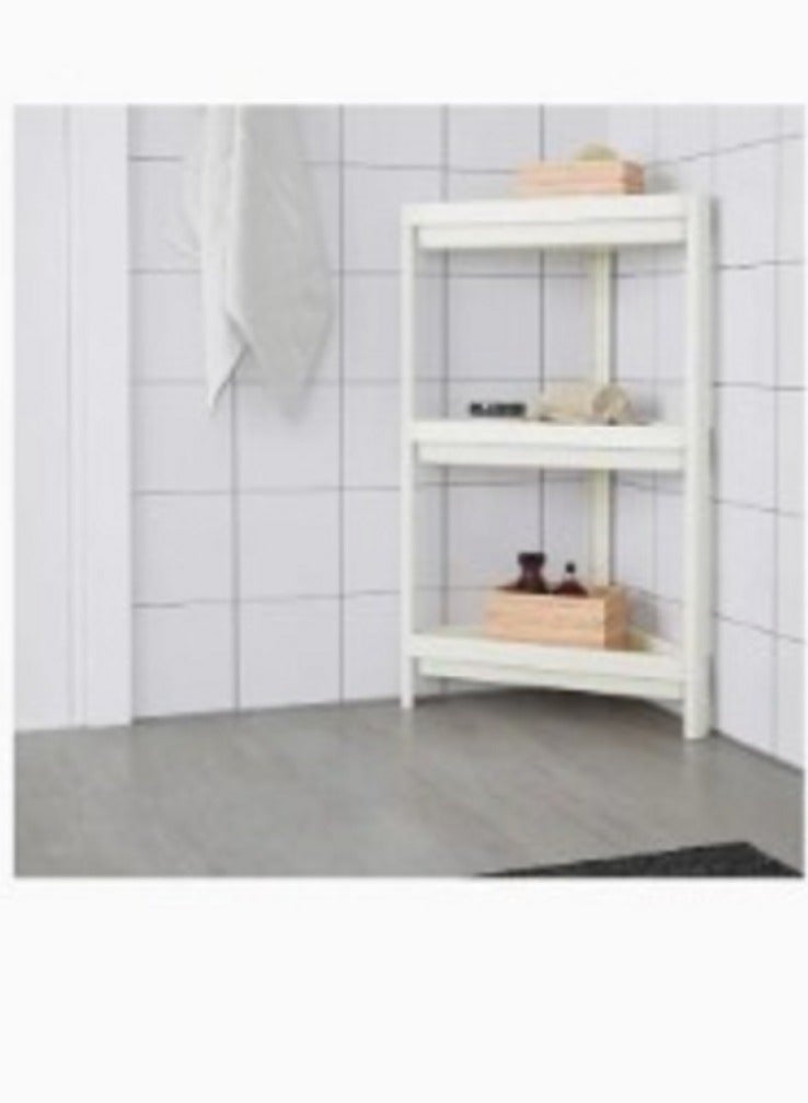 Corner Shelving Unit White Color33x33x71 cm - Image 2