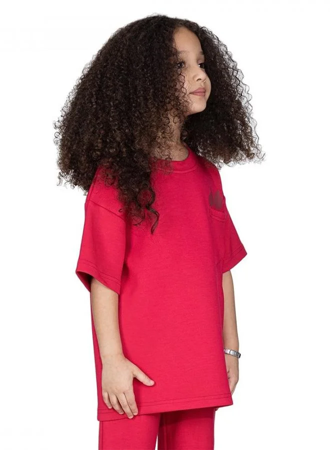 Selene Kids Logo Print Oversized T-Shirt
