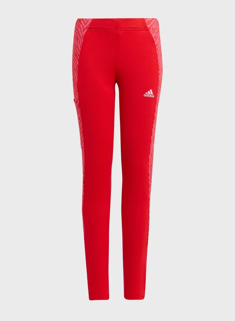 Adidas Youth Design 2 Move Seasonal Tights