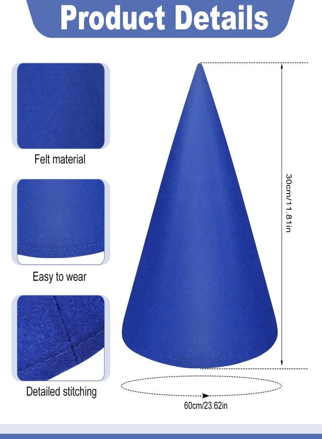 XLSXEXCL Kids Crayon Costume Set, Crayon Apron with Gnome Cone Hat, Funny Dress Up Outfit Accessories for Halloween, World Book Day, School Plays (Blue) - Image 3