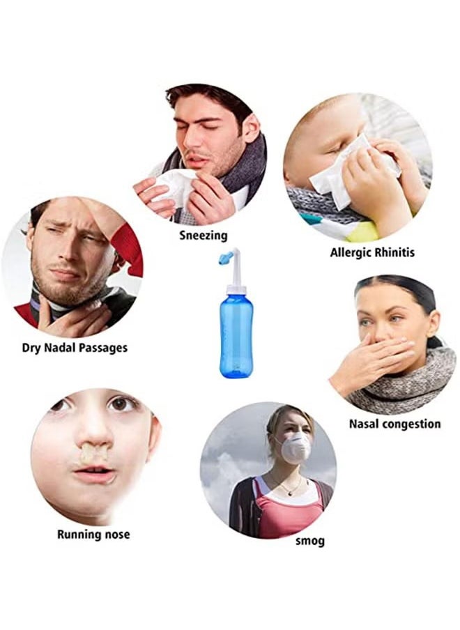 Baby Nose Cleaning Bottle, Soft And Flexible Tip, Air Circulation, Blue