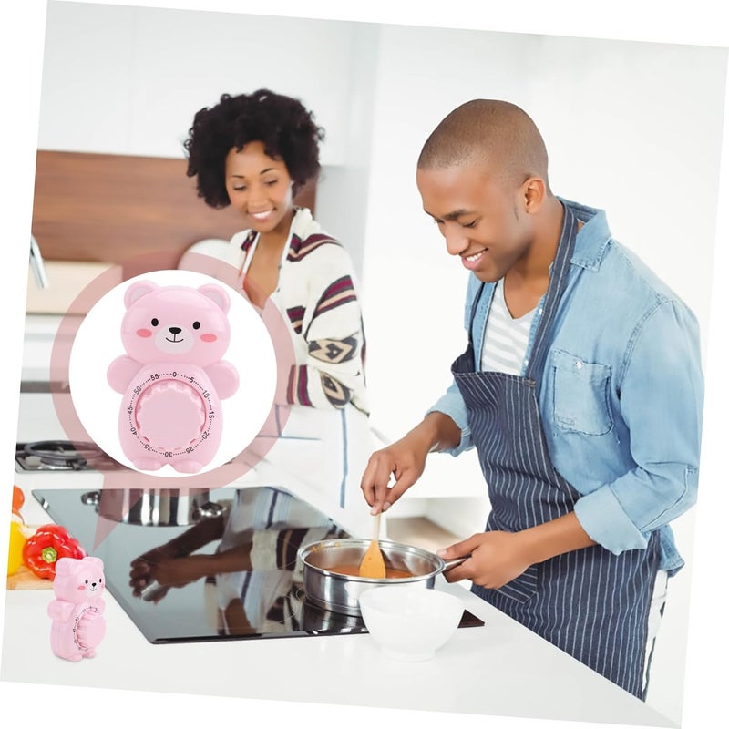 ABOOFAN Cartoon Animal Shaped Cooking Timer for Students, Pink Kitchen Time Reminder and Practical Baking Countdown Timer for Study and Cooking Use - Image 5