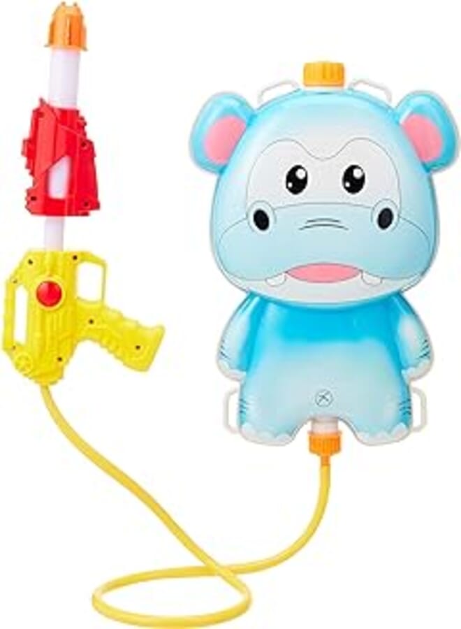 Water Gun Backpack Water Blaster For Kids, Water Shooter with Animal Shape Toys Summer Outdoor Toys For Pool Beach Water Toys For Kids