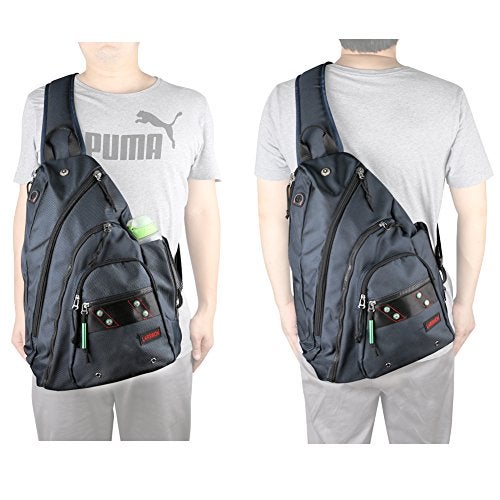 Larswon Sling Backpack, Sling Bag Laptop, Crossbody Bag Men, Shoulder Bags Blue - Image 2