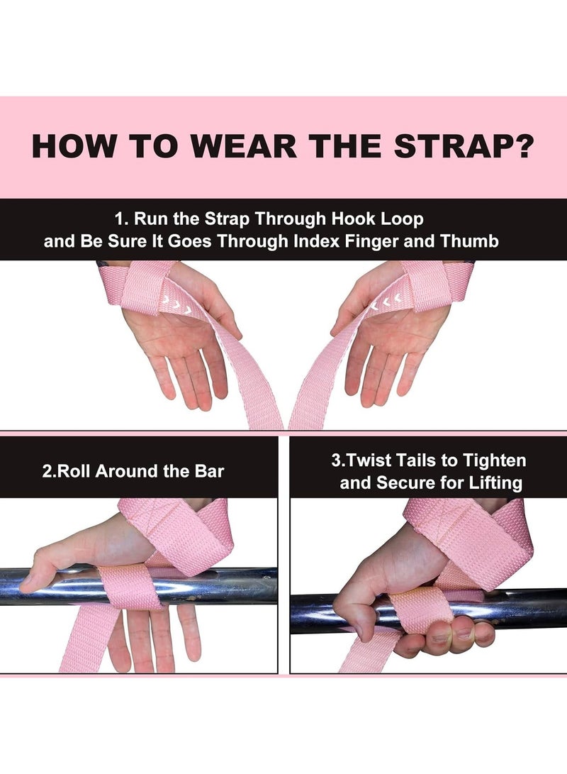 VALEO Lifting Straps Deadlift Gym Wrist Straps Weightlifting with Neoprene Cushioned Wrist Padded and Anti-Skid Silicone - for Weightlifting, Bodybuilding, Xfit, Strength Training - Image 4