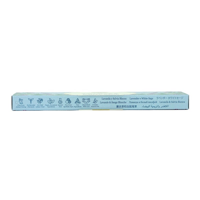 Tulasi Exclusive Masala Lavender & White Sage Incense Sticks (Agarbatti) for Pooja, Prayer, Meditation & Home Fragrance, 1 Pack - Image 4