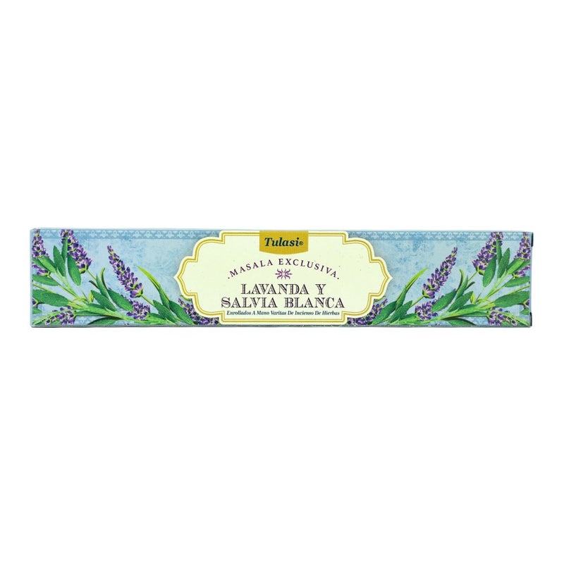 Tulasi Exclusive Masala Lavender & White Sage Incense Sticks (Agarbatti) for Pooja, Prayer, Meditation & Home Fragrance, 1 Pack - Image 3