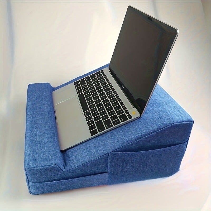 Polyester Tablet Pillow Stand - Comfortable Bed Cushion for Reading & Video Watching, Durable Material, Adjustable Angle, Bedside Tablet Holder