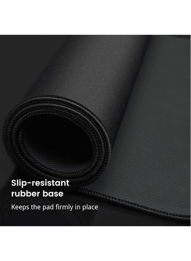Large Mouse Pad, Gaming Mouse Pad, Long Mouse Pads, Waterproof Extra Large Big Mouse Pad with Stitched Edge, XXL Non-Slip Black Computer Mousepad Desk Mat for Gamer, Office & Home, Black - Image 2