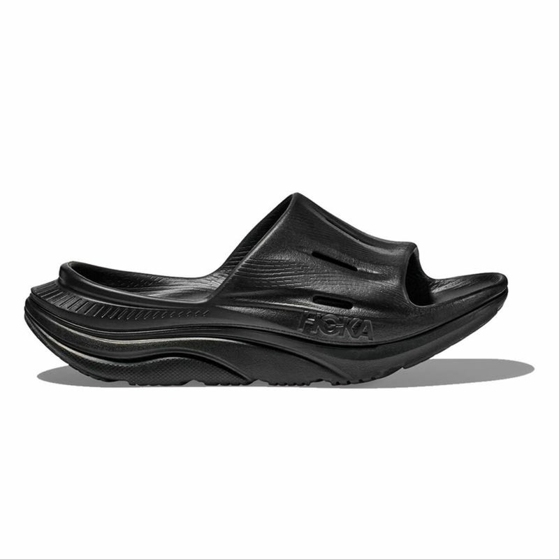 Hoka Unisex Ora Recovery Slide 3 Black/Black Men's 5, Womens 7 Medium - Image 2