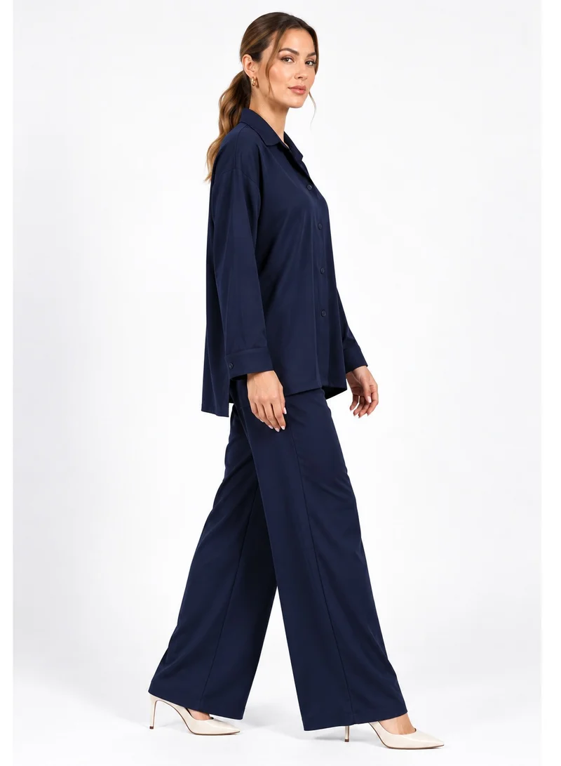 Nikias Nikias Navy blue Barbie Pajama Set for Daily Wear