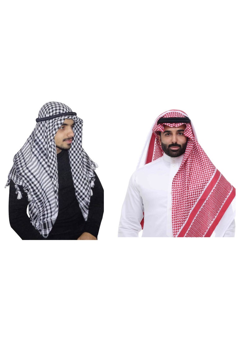 Generic 2 Arabian Scarf Keffiyeh  Traditional Eastern  - Image 1