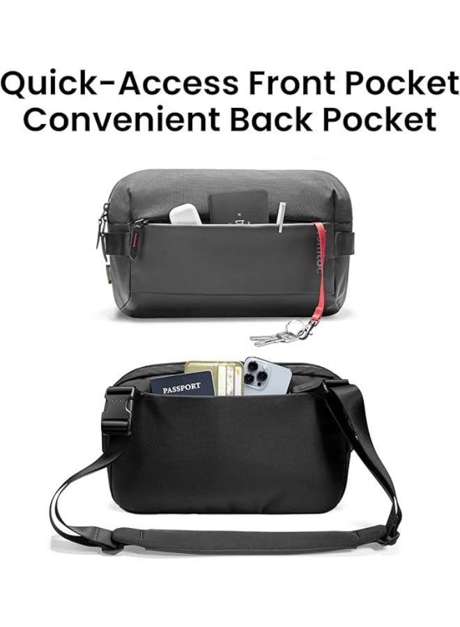 Tomtoc حقيبة كتف Sling Bag 11 بوصة Explorer-T21 بسعة 7 لتر مقاومة للماء متوافقة مع iPad Pro 11 و iPad Air 10.9 و iPad Air 10.5 و iPad Pro 10.5 و iPad 10.2 و iPad 9.7 و سلسلة Galaxy Tab و Surface Go و Huawei MatePad و LG G Pad و Google Nexus و Lenovo YOGA و Asus ZenPad – حقيبة خفيفة للسفر والألعاب EDC - Image 5